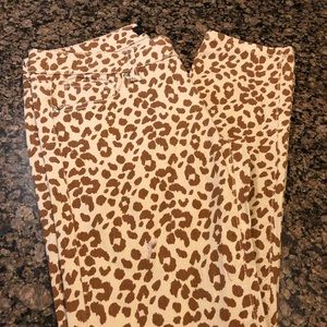 Animal Print Skinny Jeans
